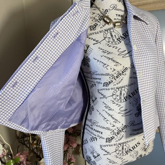 Larry Levine Suit Petite Size 10P Work Office Blazer - Picture 3 of 7